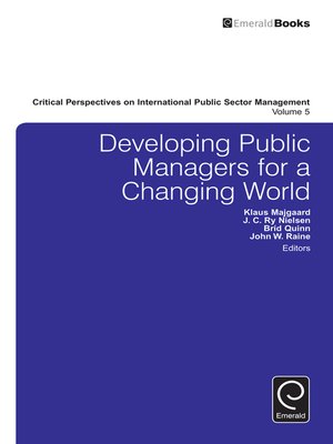 cover image of Critical Perspectives on International Public Sector Management, Volume 5